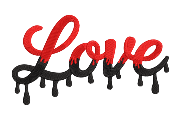 Dripping Love Word – Bold Two-Color Review