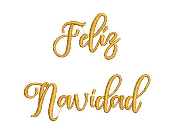Merry Christmas in Spanish Embroidery Review