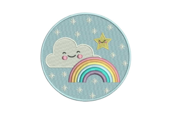 Rainbow Clouds Embroidery Design Review