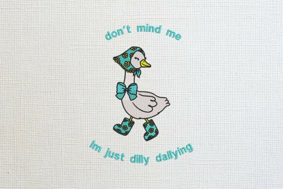 Whimsical Dilly Dallying Goose