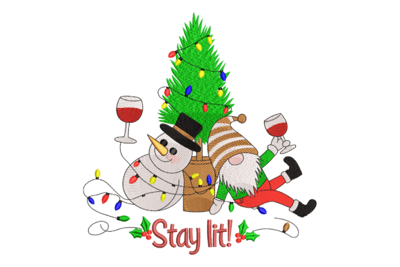 Wine Christmas Embroidery Review